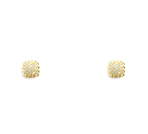 Square Pave Earring