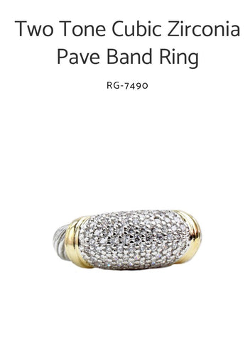 Two Tone Designer Style Ring
